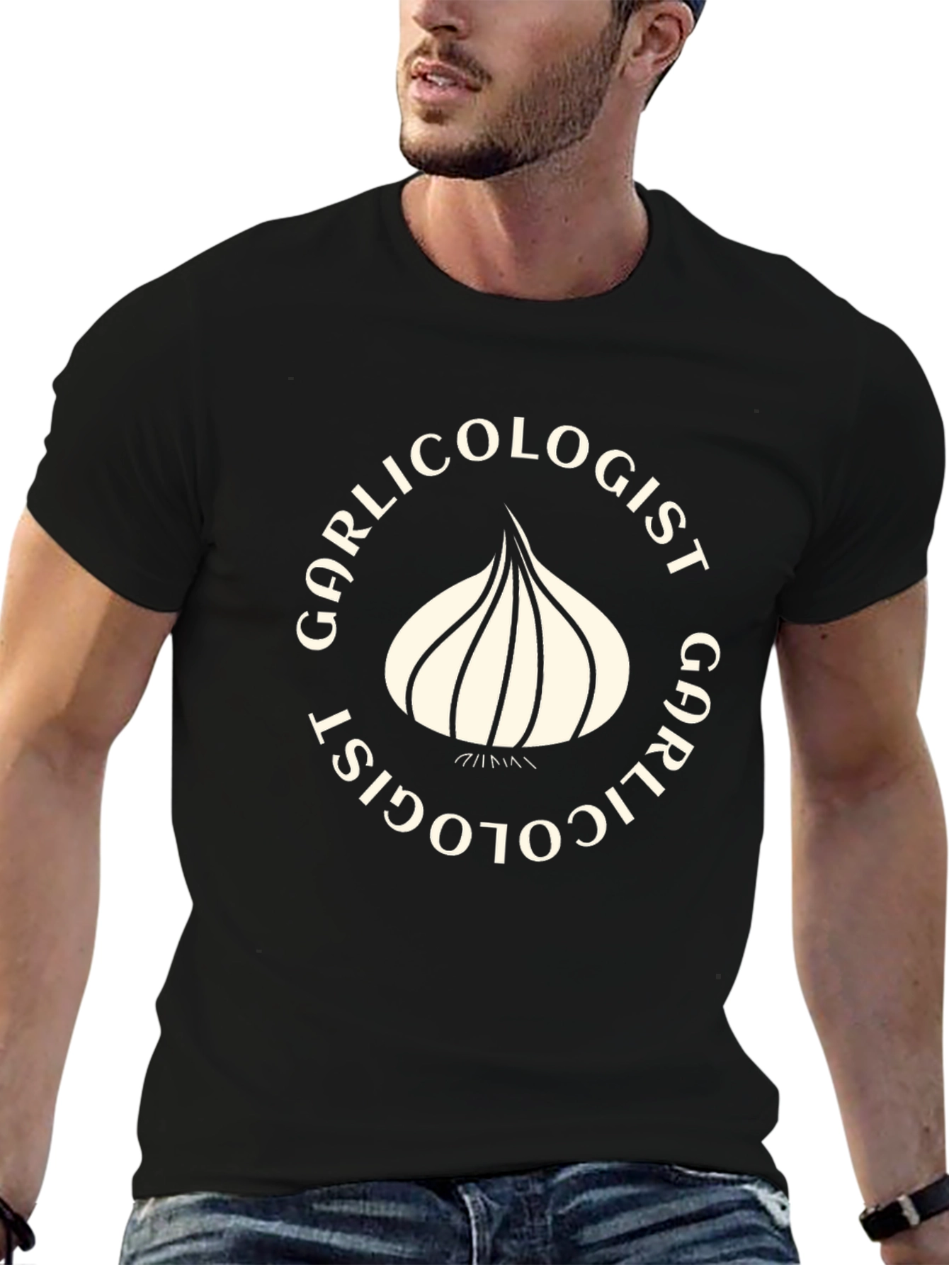 Garlicologist Black T-Shirt