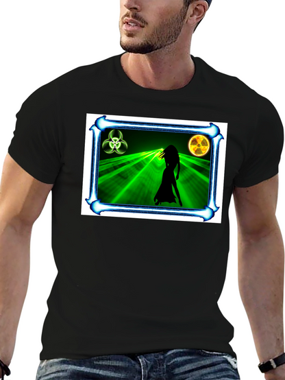 Biohazard Woman Graphic Black T-Shirt