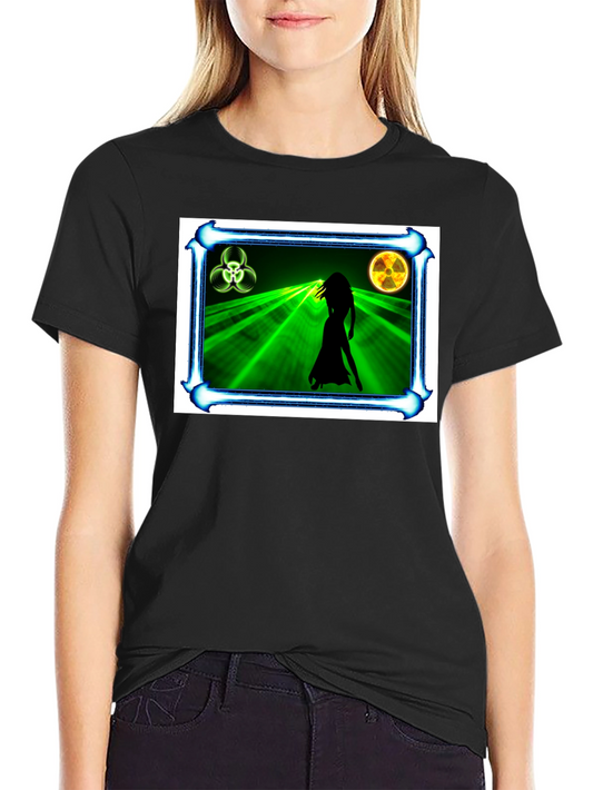 Biohazard Woman Graphic Black T-Shirt