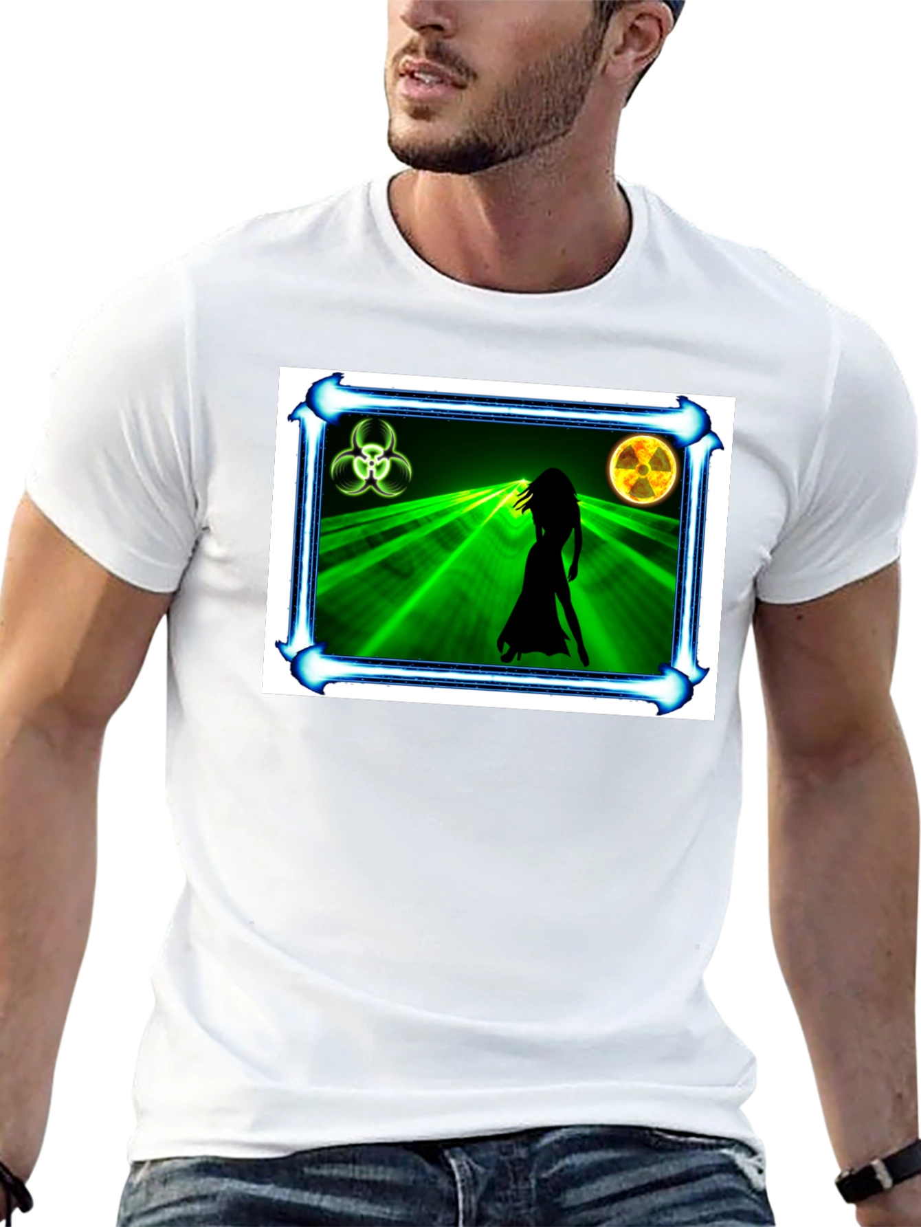Biohazard Woman Graphic Black T-Shirt