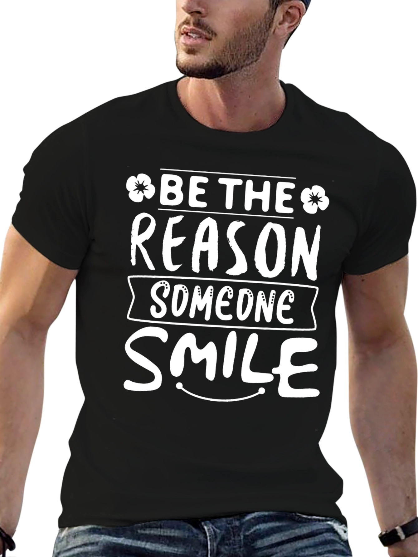 Be The Reason Smile Graphic Tee - Black