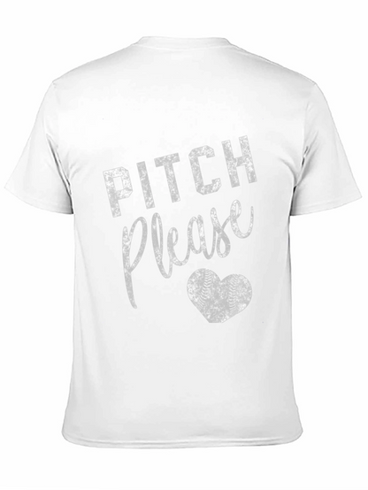 Pitch Please Baseball Heart T-Shirt