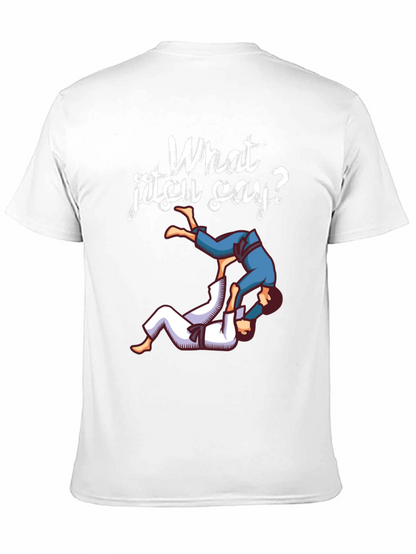 What Jitsu Say? Black Graphic Tee