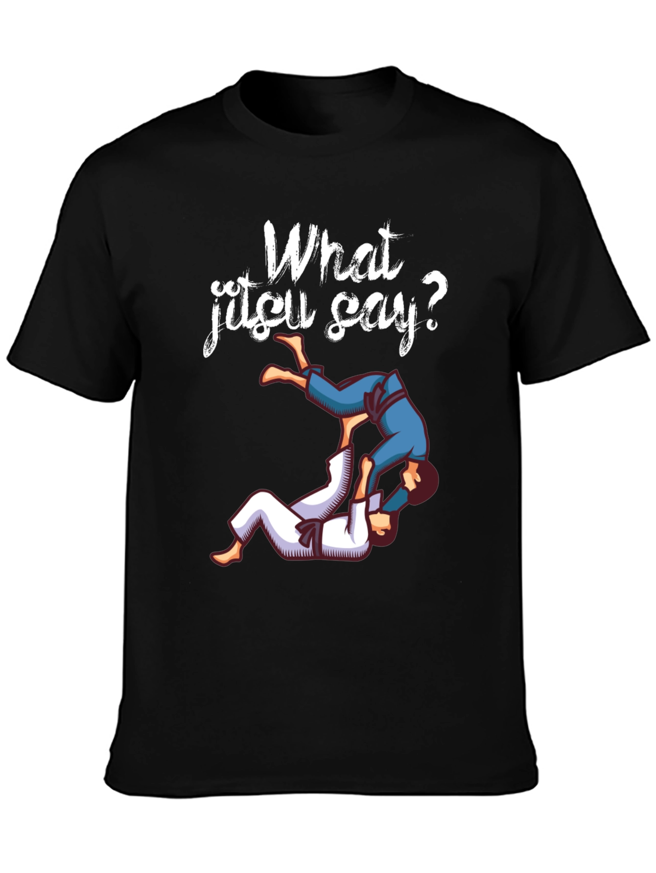 What Jitsu Say? Black Graphic Tee