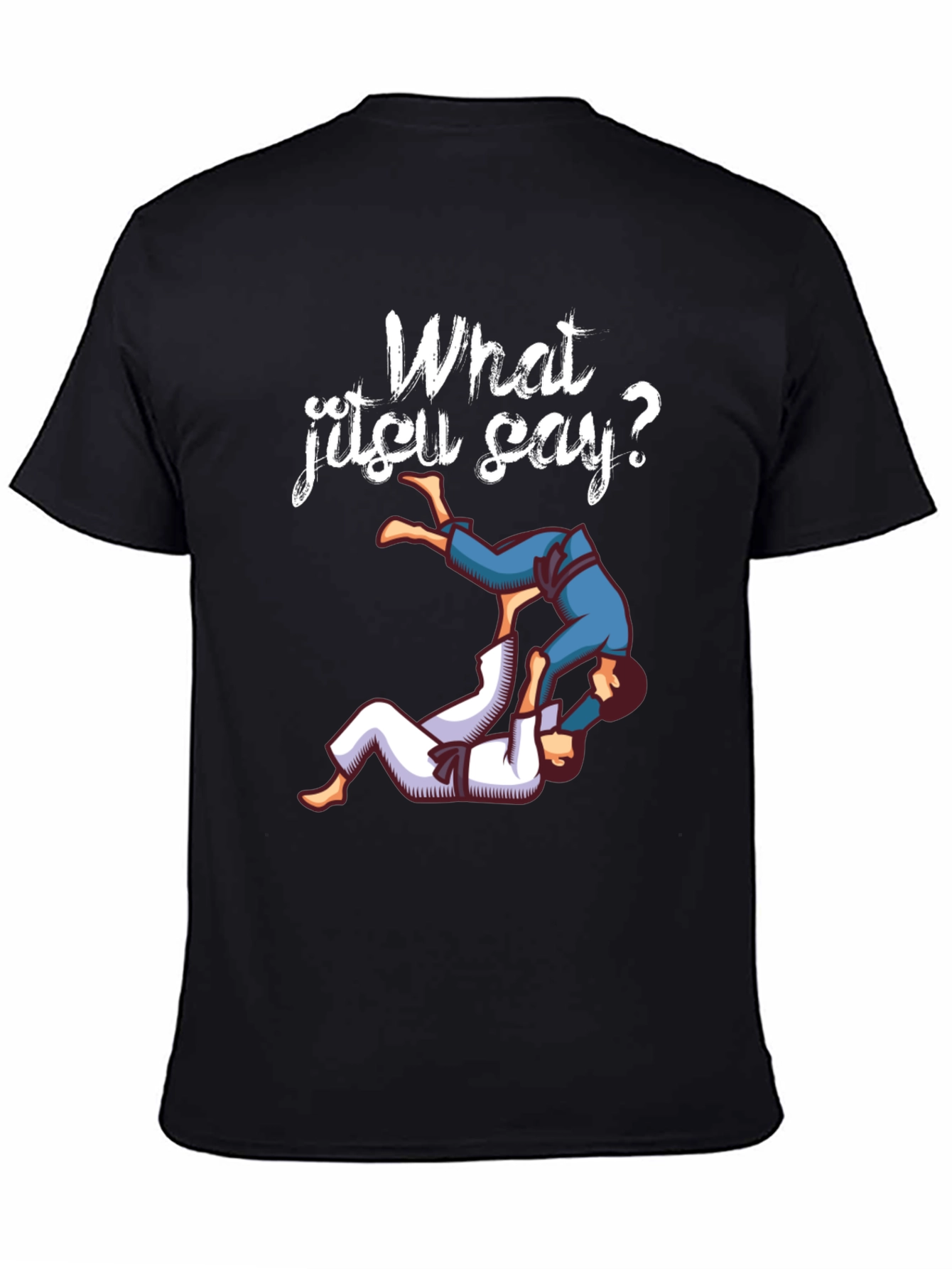 What Jitsu Say? Black Graphic Tee