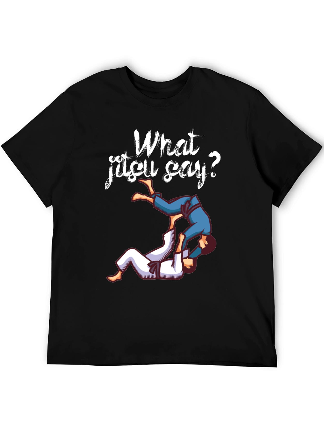 What Jitsu Say? Black Graphic Tee