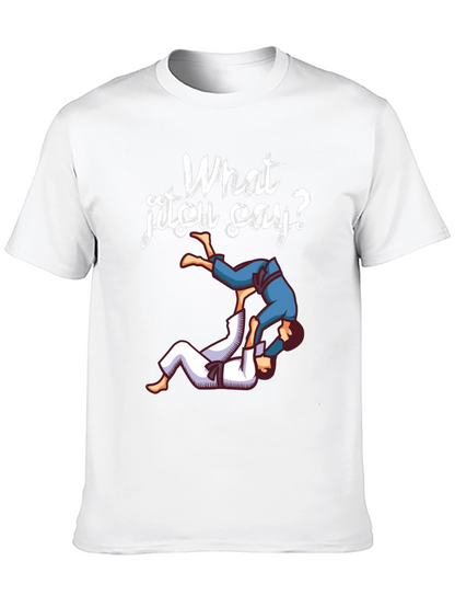 What Jitsu Say? Black Graphic Tee