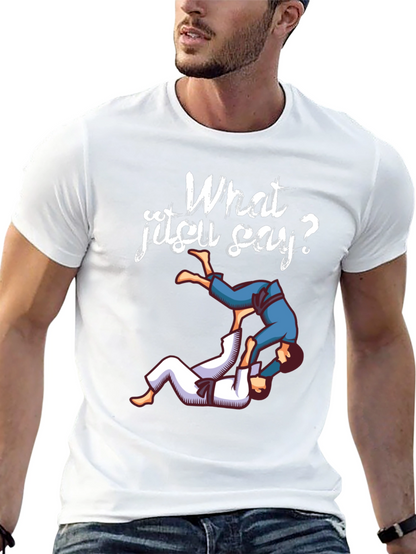 What Jitsu Say? Black Graphic Tee