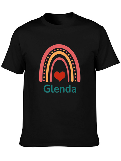 Glenda Rainbow Heart Graphic T-Shirt