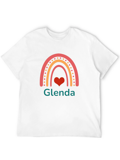 Glenda Rainbow Heart Graphic T-Shirt