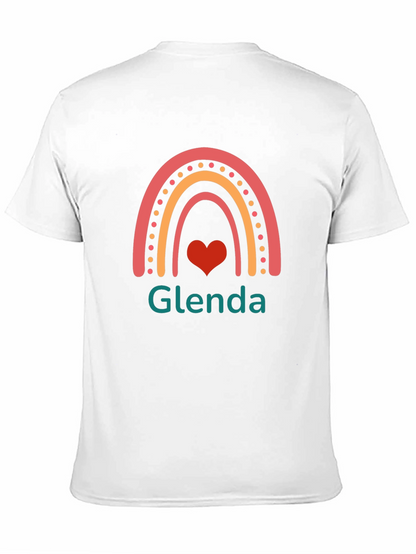Glenda Rainbow Heart Graphic T-Shirt