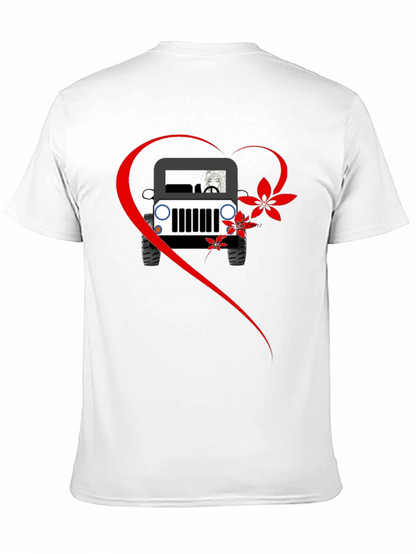Jeep Lovers Graphic T-Shirt - Casual Black Tee