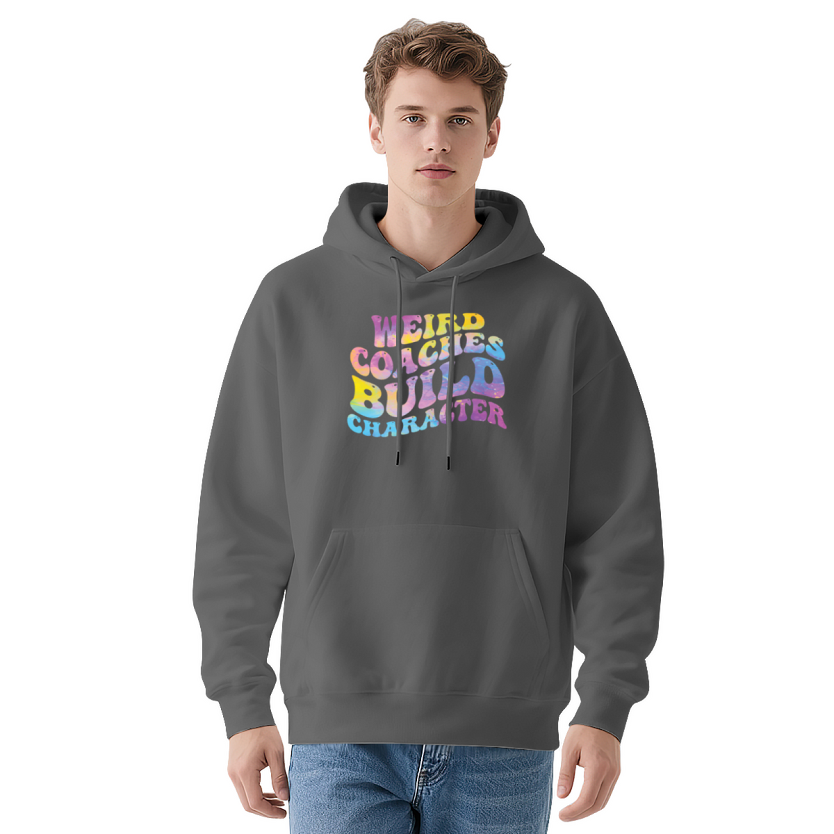 Cool Graphic Hoodie - White Hoodie Featuring