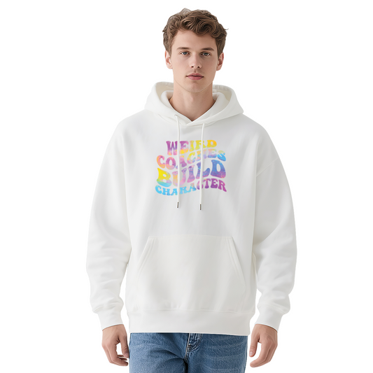 Cool Graphic Hoodie - White Hoodie Featuring