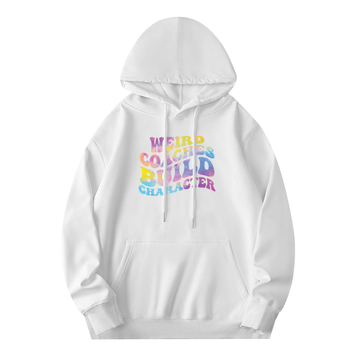 Cool Graphic Hoodie - White Hoodie Featuring