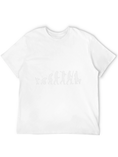 Evolution of Dog Walker T-Shirt - Black Cotton Tee