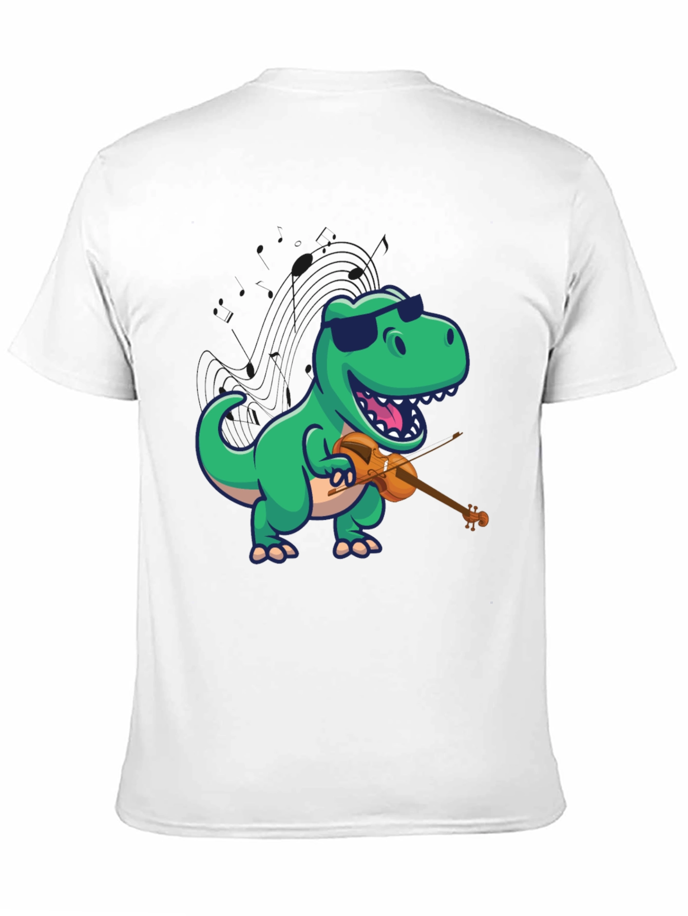 Dino Violinist Graphic Tee