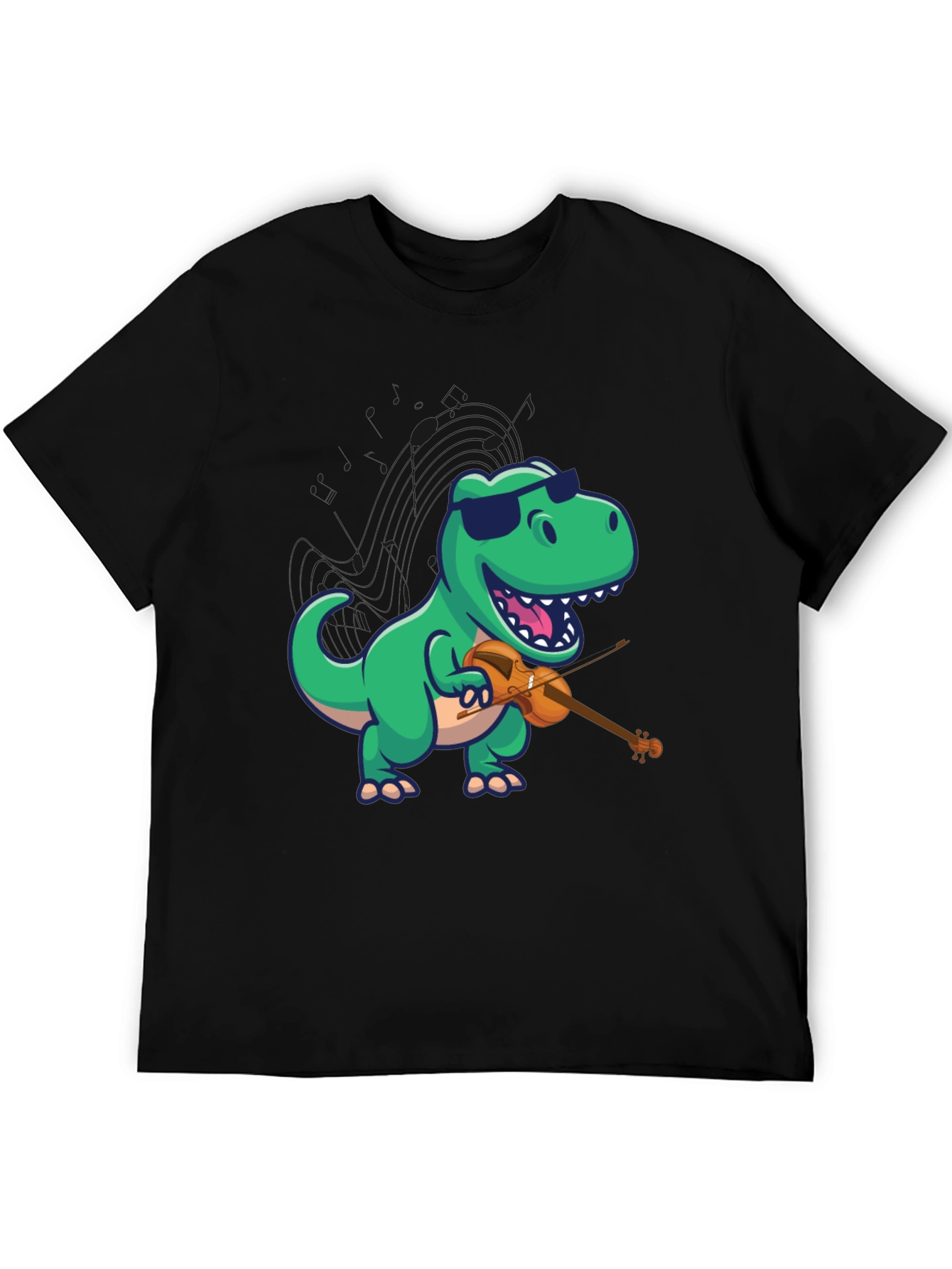 Dino Violinist Graphic Tee