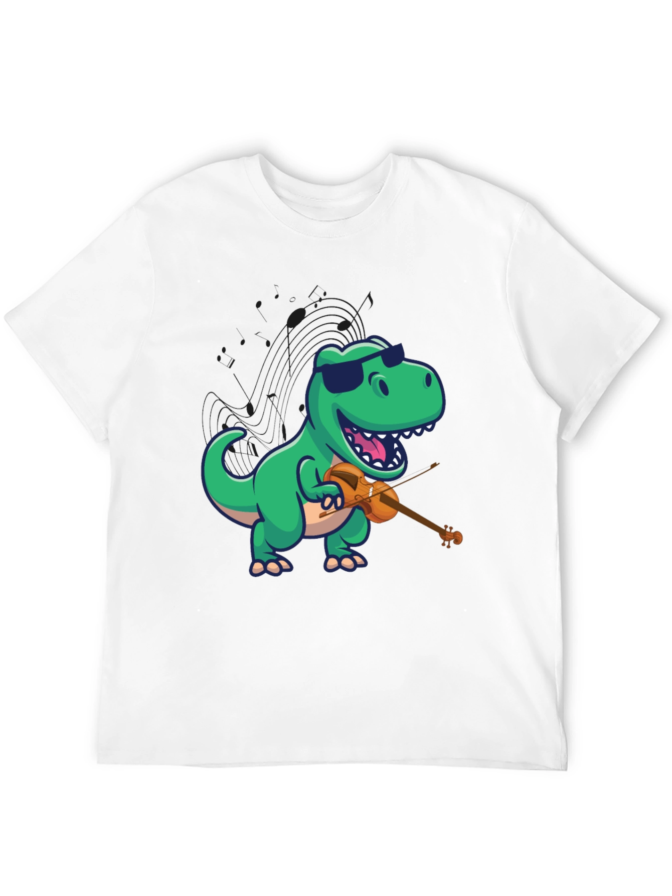 Dino Violinist Graphic Tee
