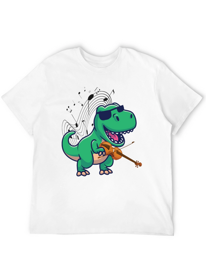 Dino Violinist Graphic Tee