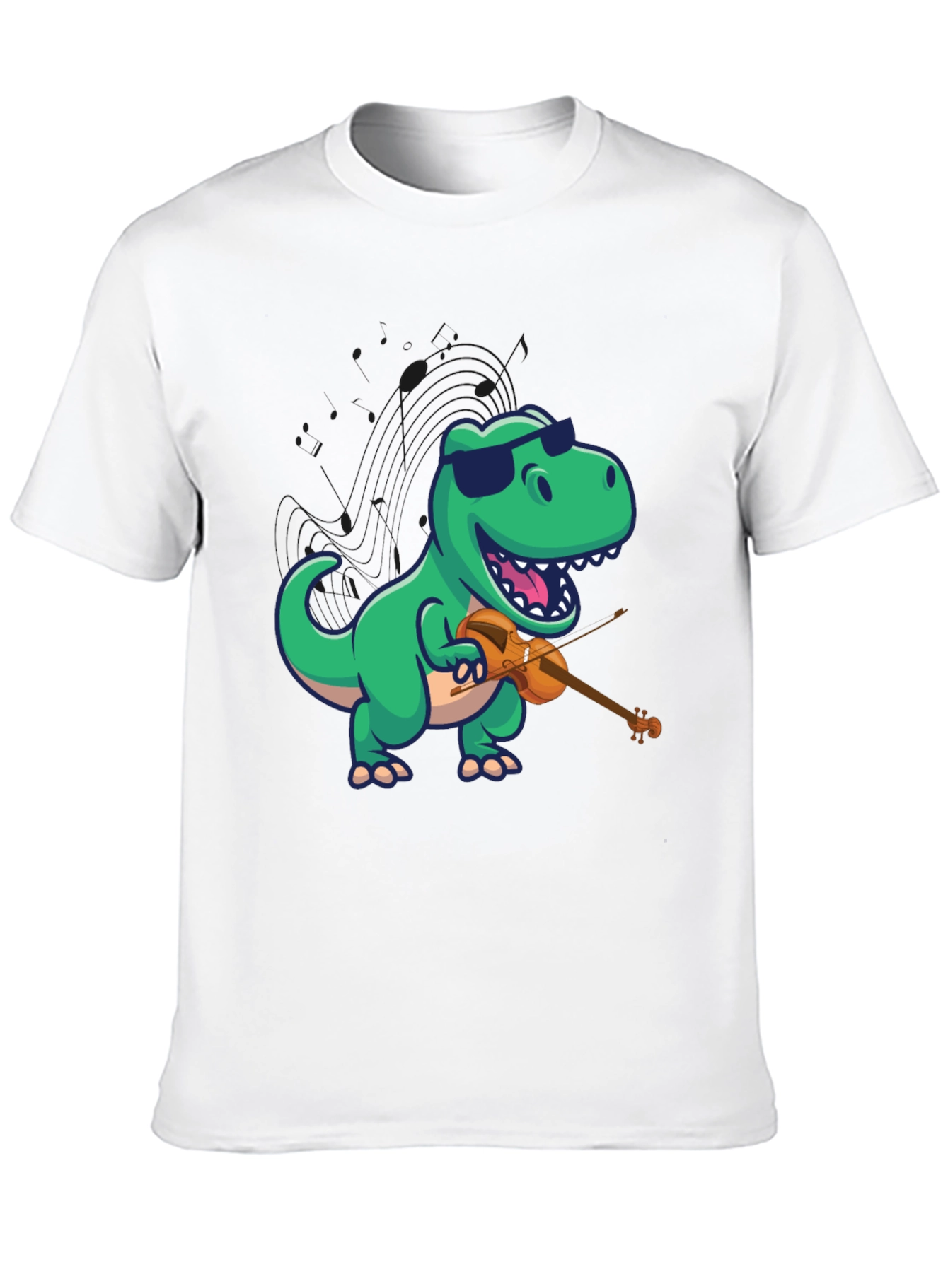 Dino Violinist Graphic Tee