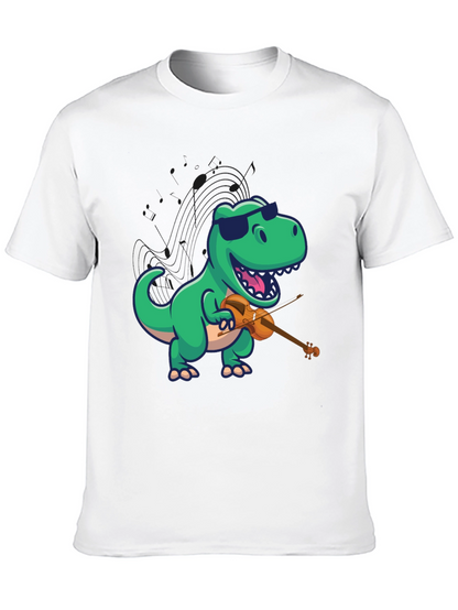 Dino Violinist Graphic Tee
