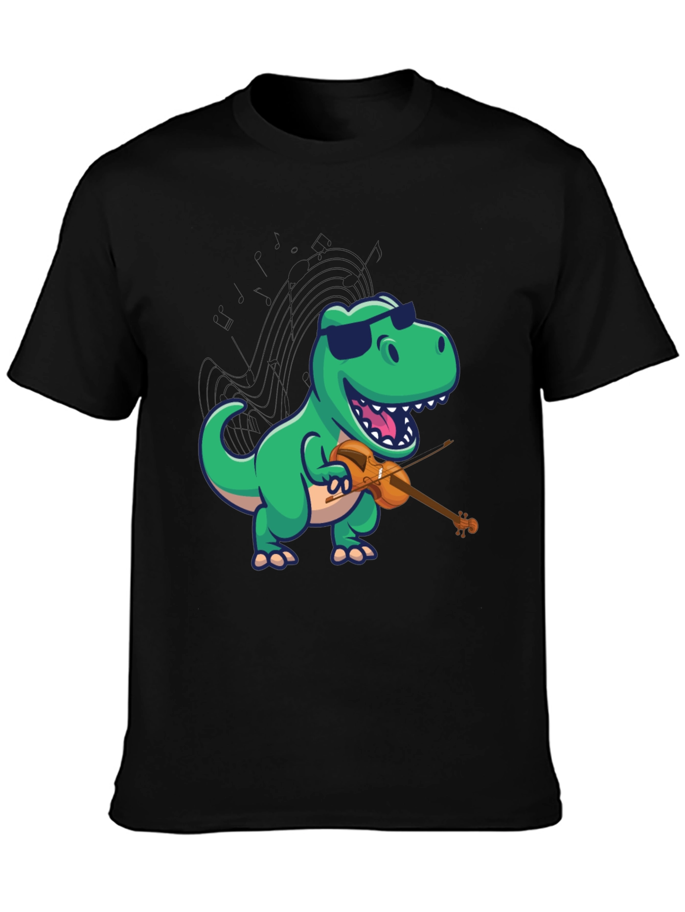 Dino Violinist Graphic Tee