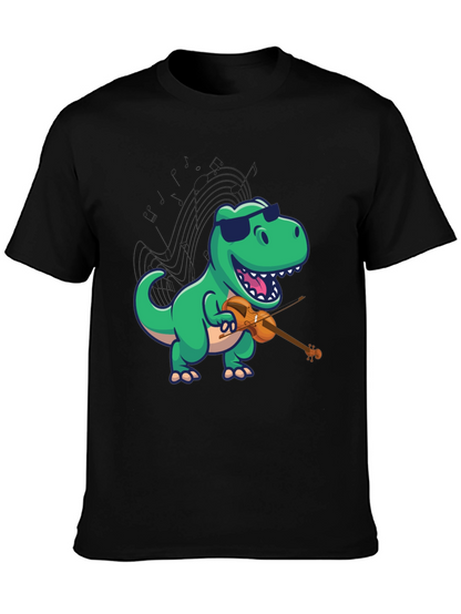 Dino Violinist Graphic Tee
