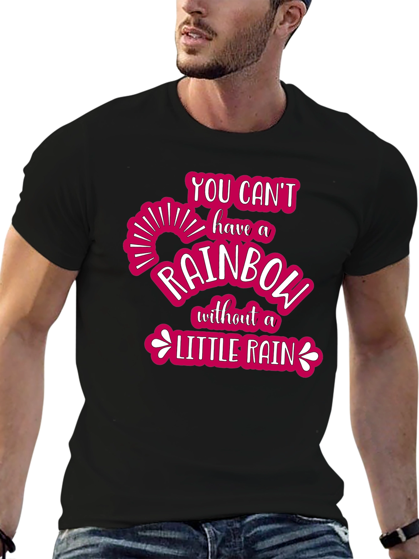 Rainbow After the Rain Graphic T-Shirt