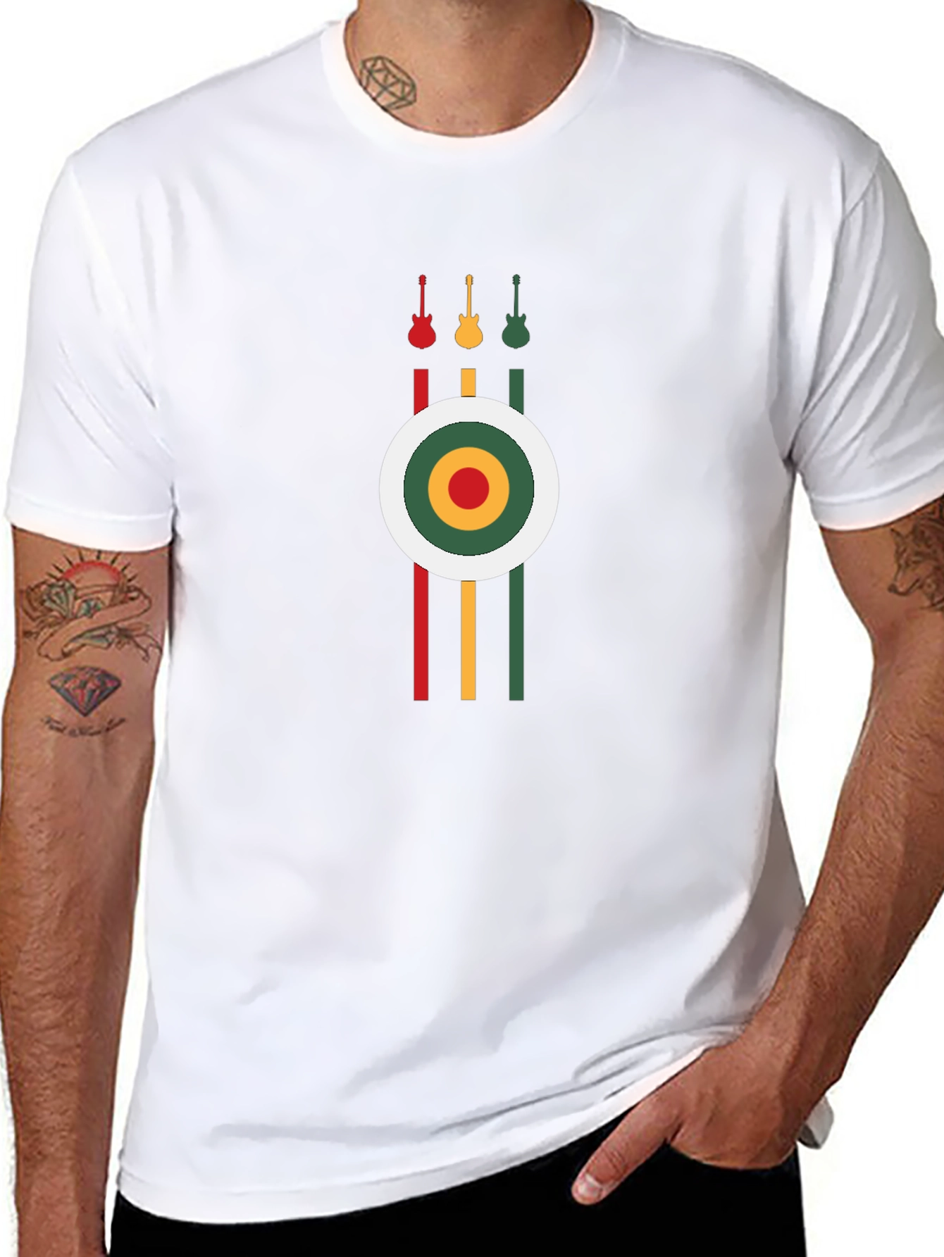 Rasta Guitars Graphic T-Shirt