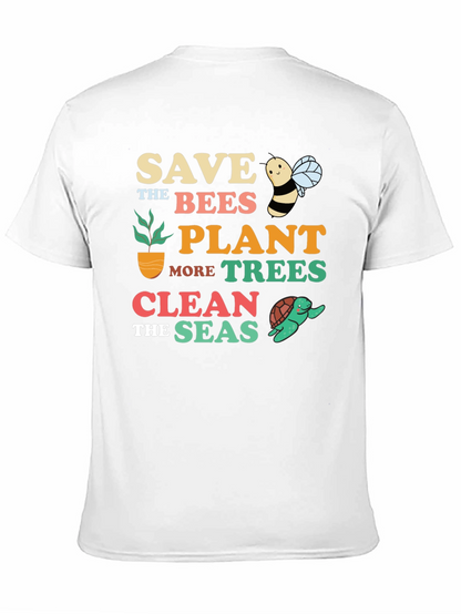 Save the Bees Graphic T-Shirt - Earth Day Apparel