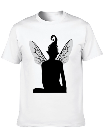 Fairy Silhouette T-Shirt - Black Graphic Tee