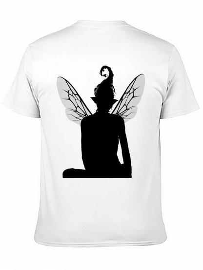 Fairy Silhouette T-Shirt - Black Graphic Tee