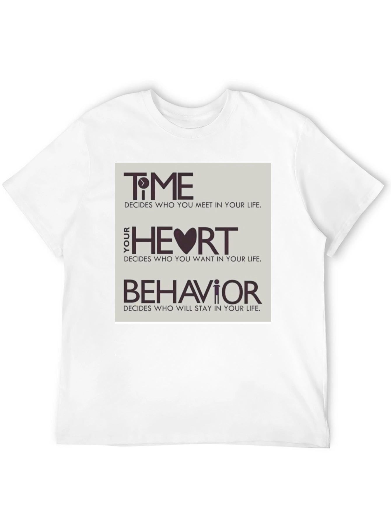 Time Heart & Behavior Graphic Tee