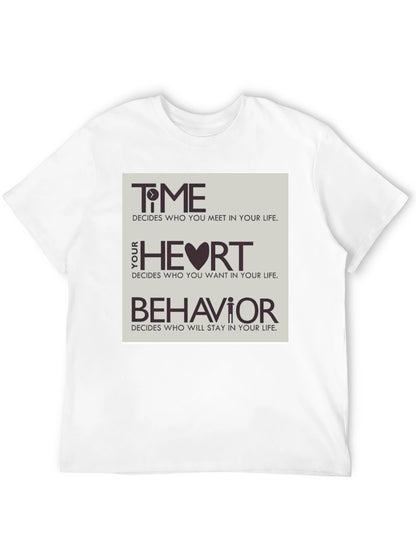 Time Heart & Behavior Graphic Tee