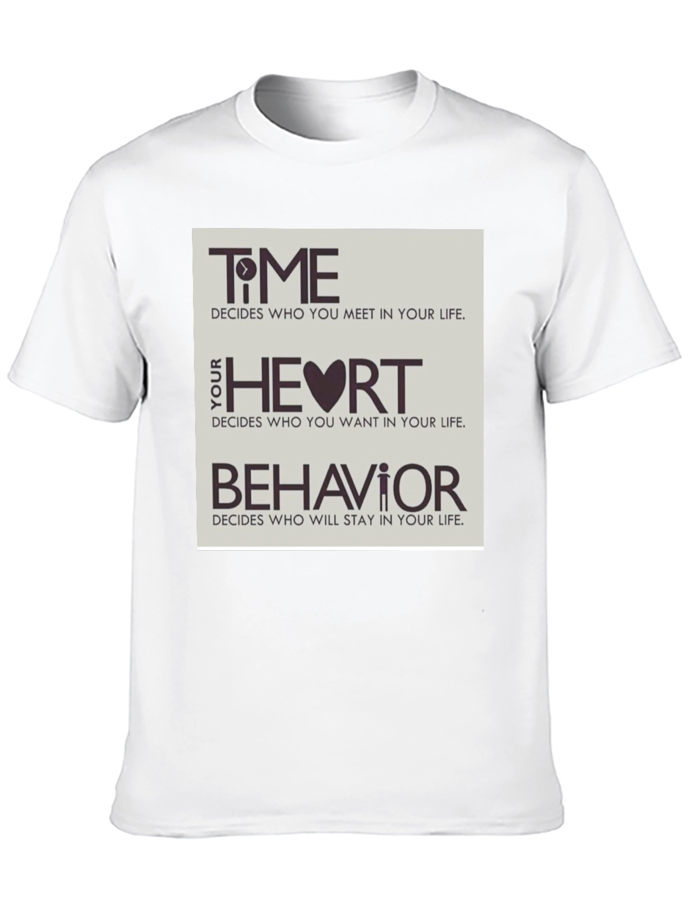 Time Heart & Behavior Graphic Tee