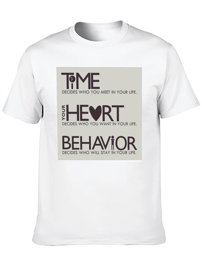 Time Heart & Behavior Graphic Tee