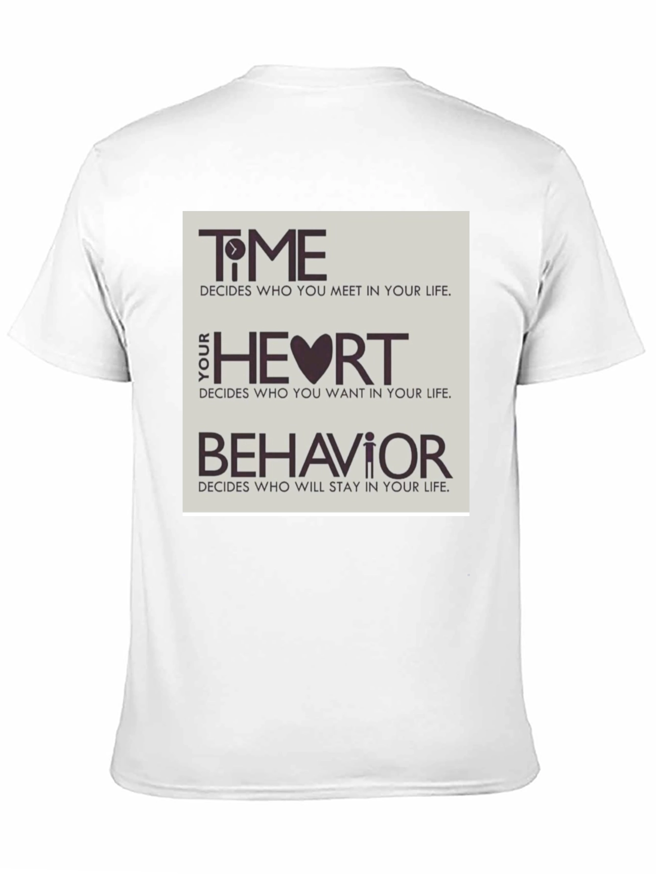 Time Heart & Behavior Graphic Tee