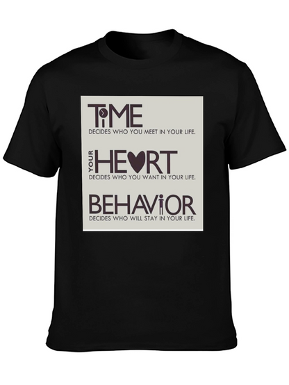 Time Heart & Behavior Graphic Tee
