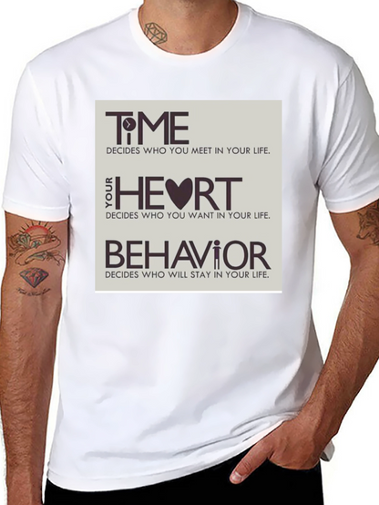 Time Heart & Behavior Graphic Tee