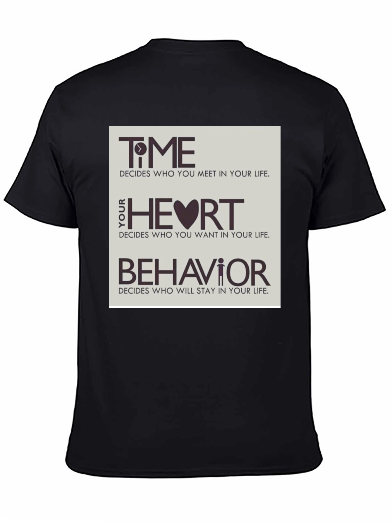 Time Heart & Behavior Graphic Tee