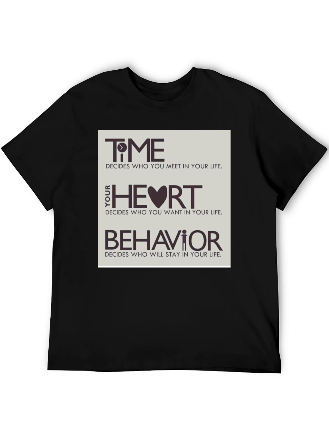 Time Heart & Behavior Graphic Tee