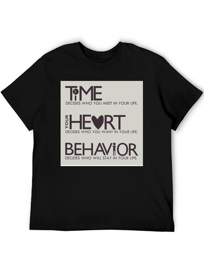 Time Heart & Behavior Graphic Tee