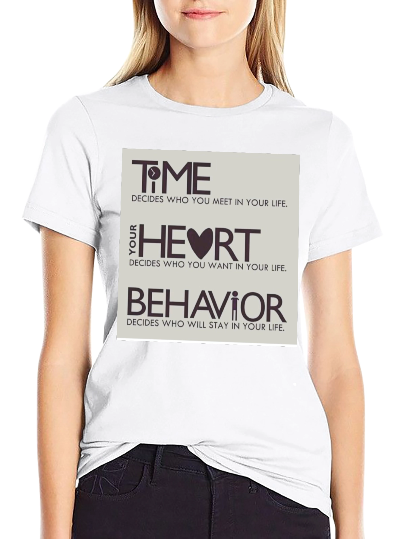 Time Heart & Behavior Graphic Tee