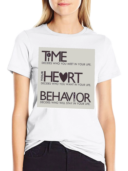 Time Heart & Behavior Graphic Tee