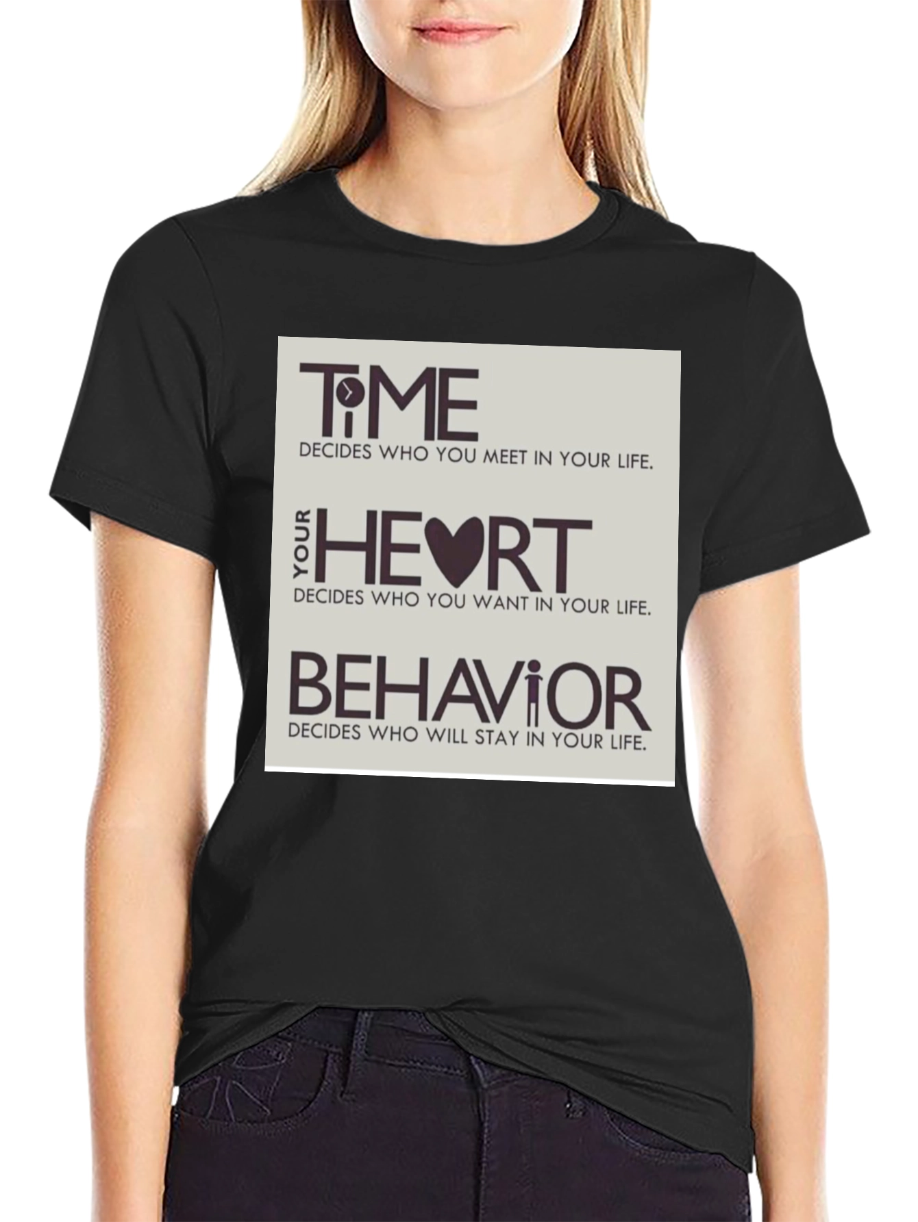Time Heart & Behavior Graphic Tee