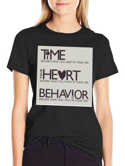 Time Heart & Behavior Graphic Tee