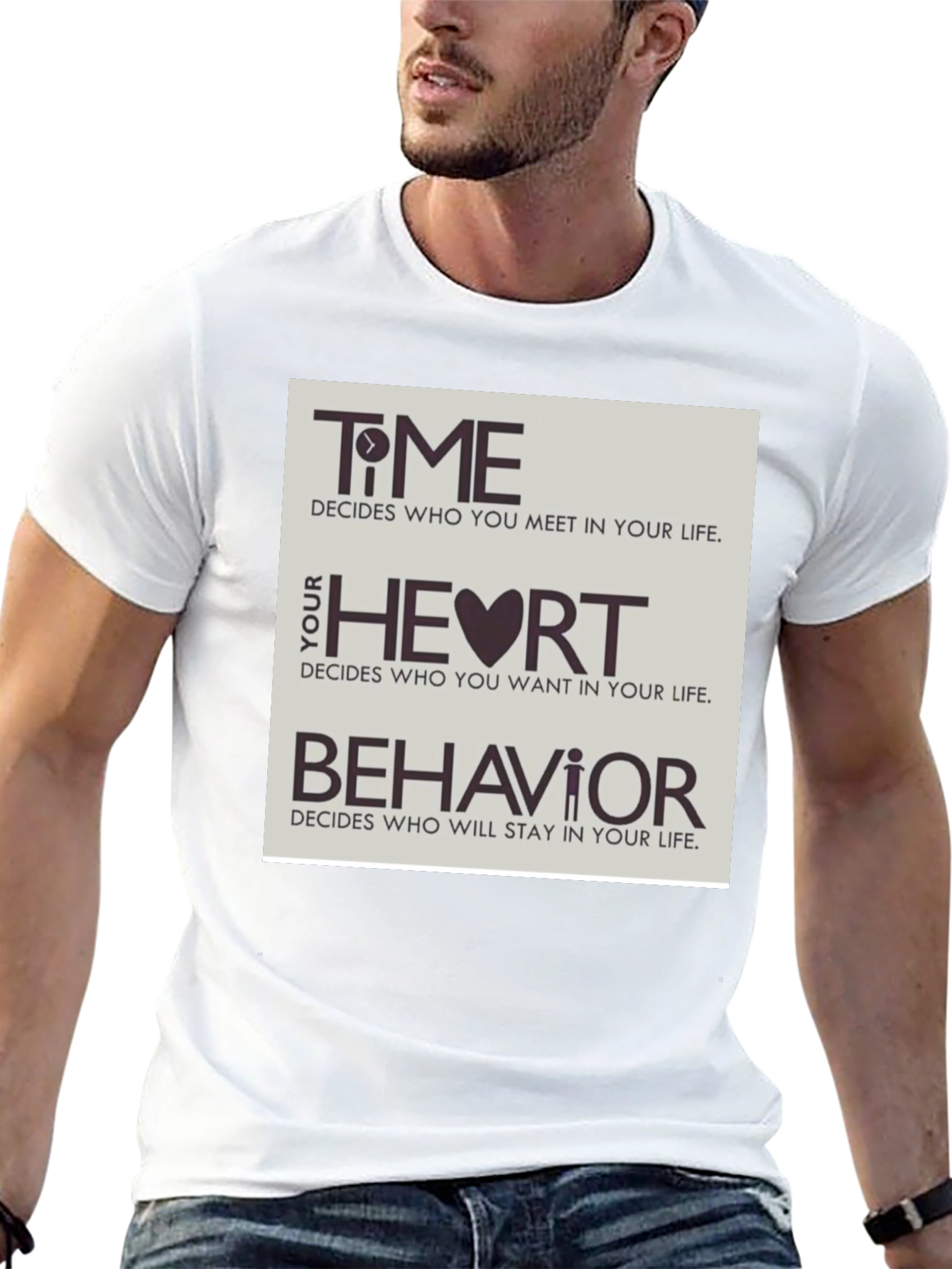 Time Heart & Behavior Graphic Tee