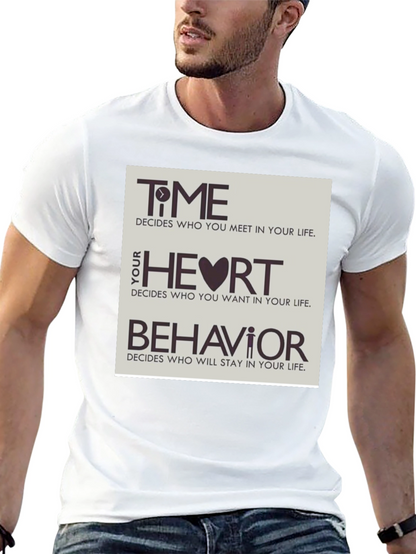 Time Heart & Behavior Graphic Tee