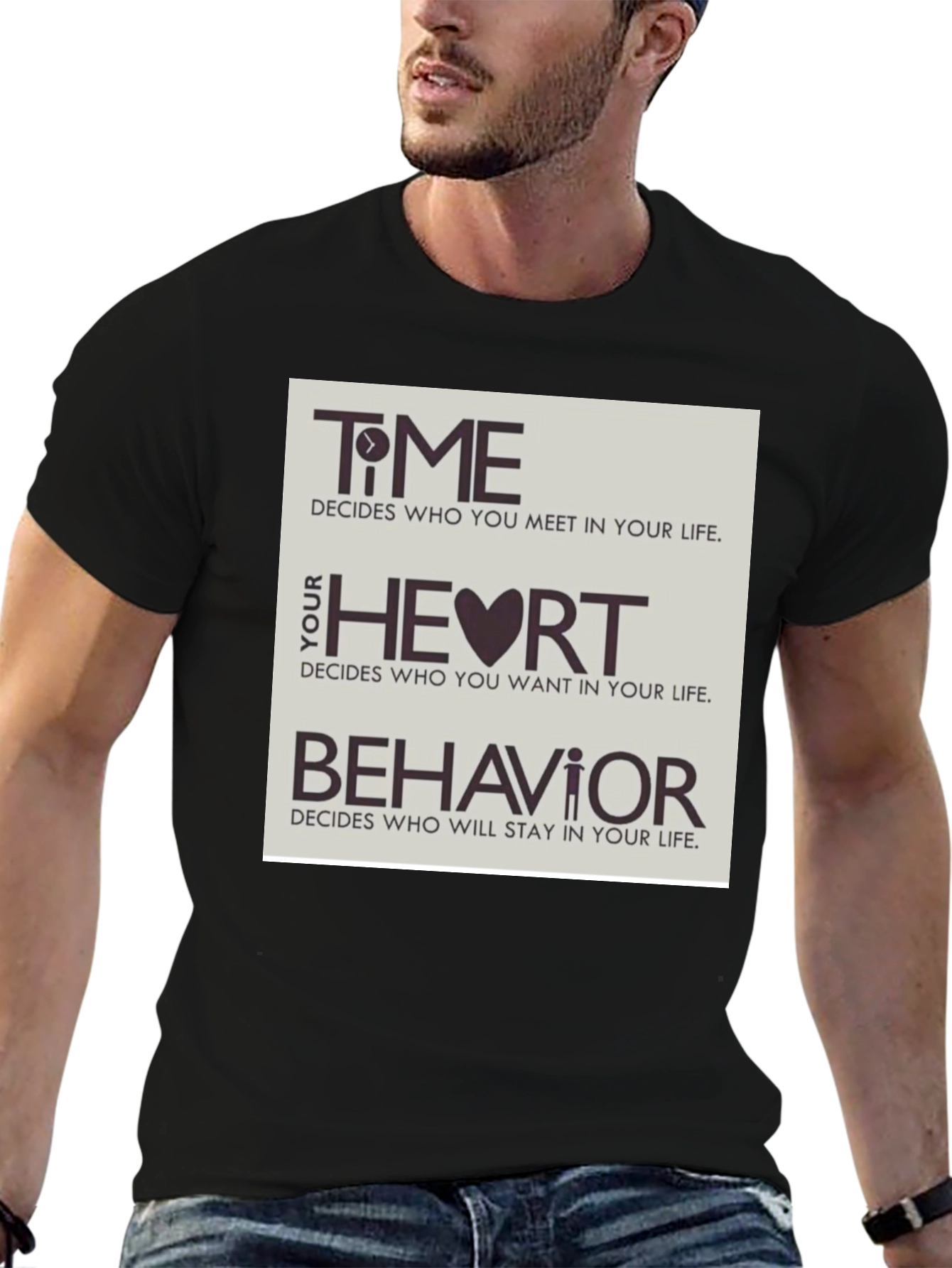 Time Heart & Behavior Graphic Tee